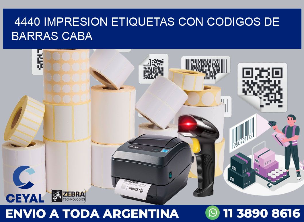 4440 IMPRESION ETIQUETAS CON CODIGOS DE BARRAS CABA