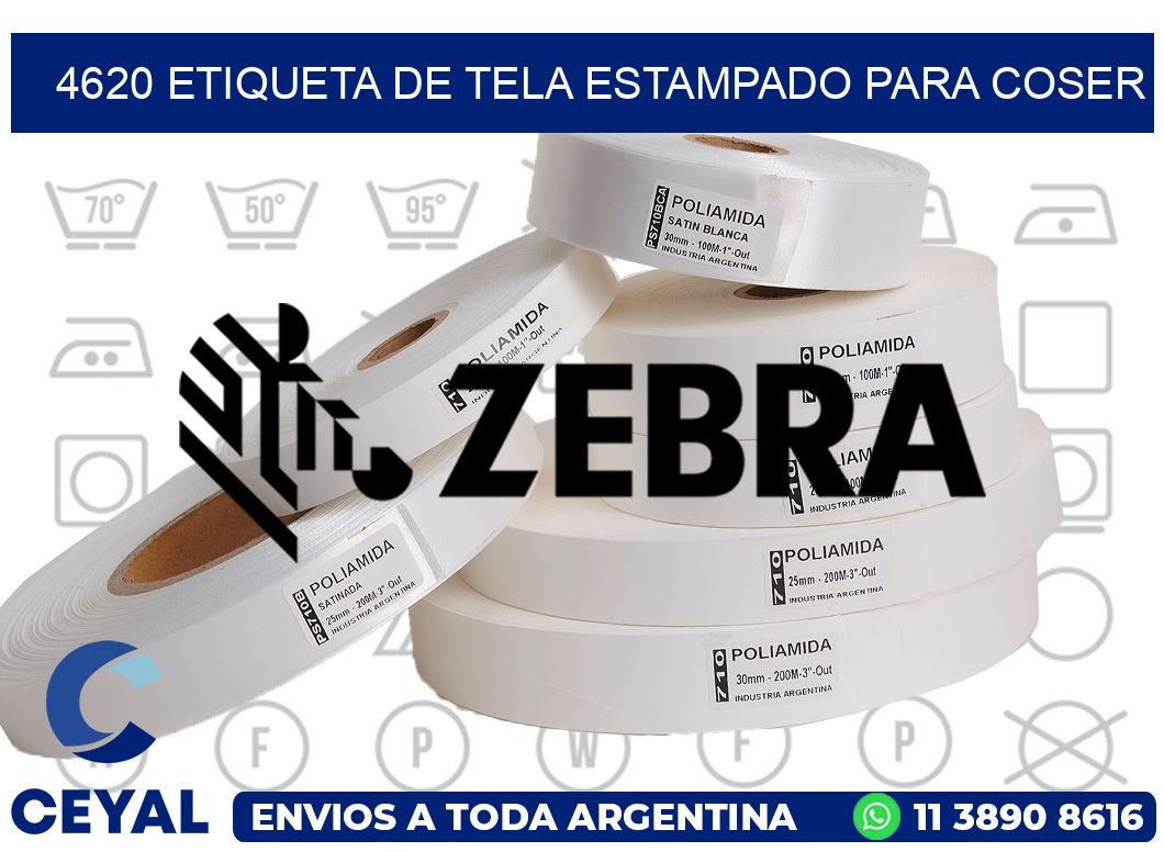 4620 ETIQUETA DE TELA ESTAMPADO PARA COSER