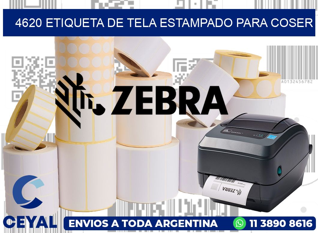 4620 ETIQUETA DE TELA ESTAMPADO PARA COSER