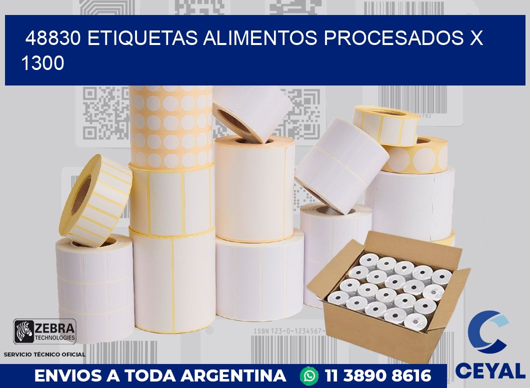 48830 etiquetas alimentos procesados x 1300