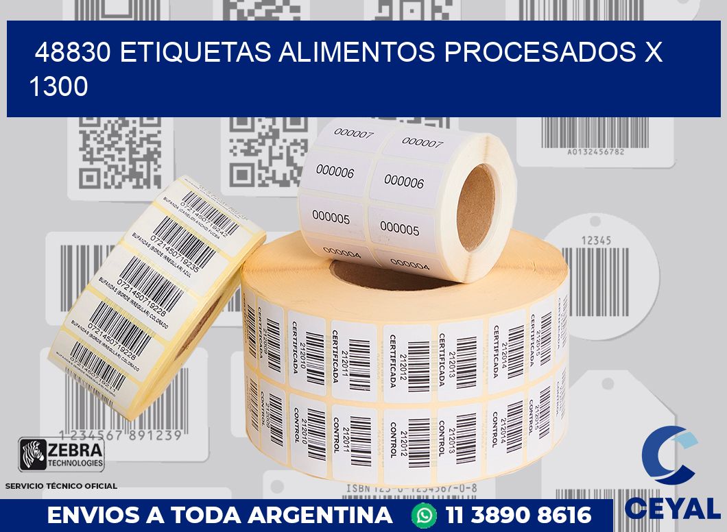 48830 etiquetas alimentos procesados x 1300