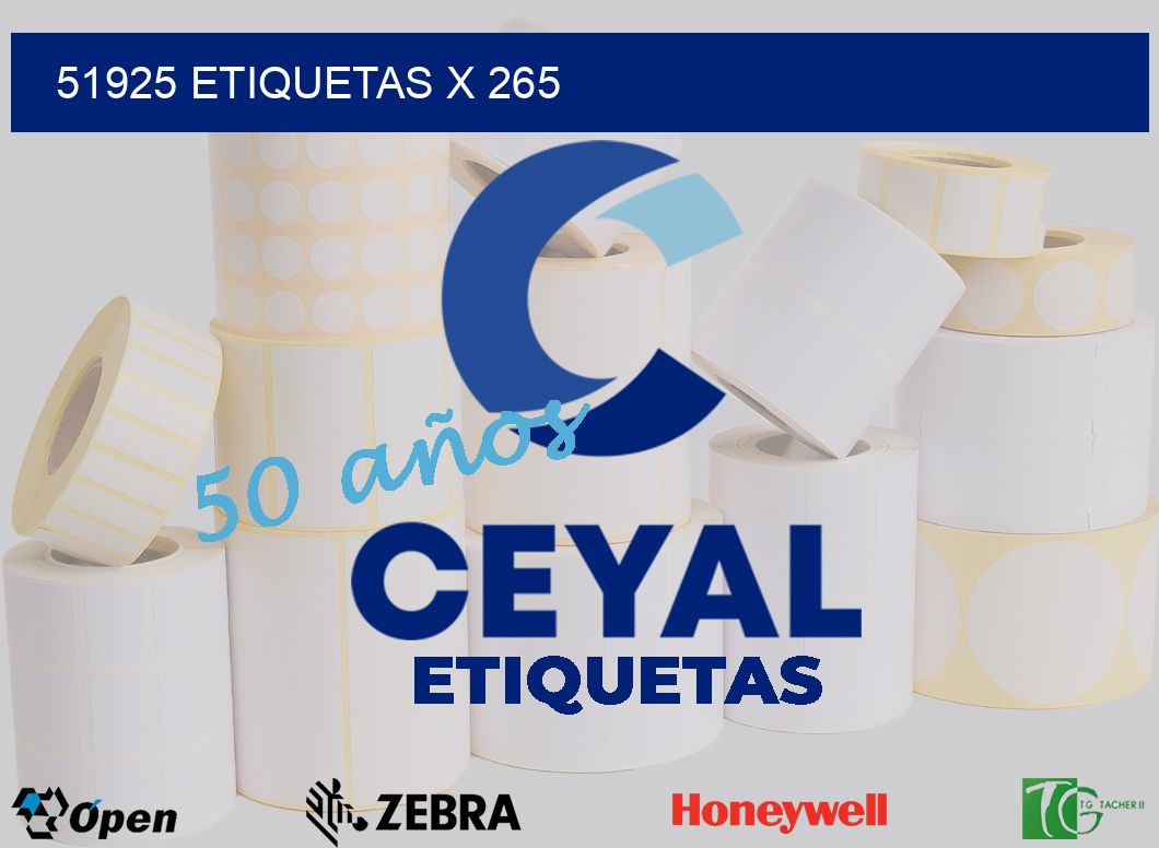 51925 Etiquetas x 265