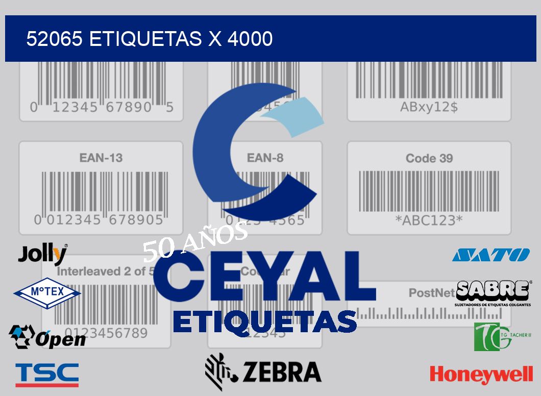 52065 Etiquetas x 4000