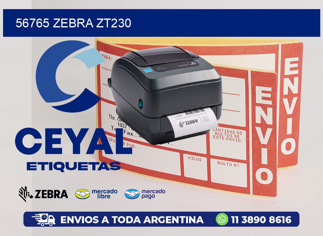 56765 ZEBRA ZT230
