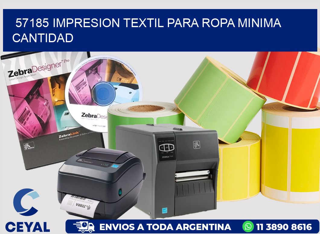 57185 IMPRESION TEXTIL PARA ROPA MINIMA CANTIDAD