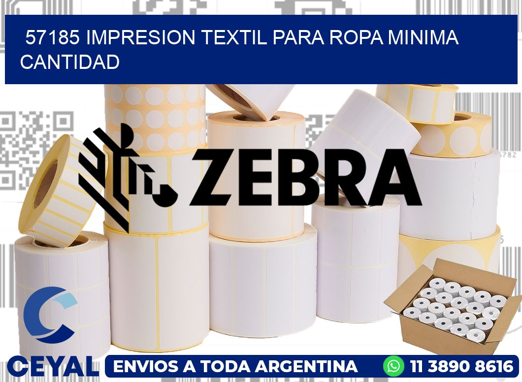 57185 IMPRESION TEXTIL PARA ROPA MINIMA CANTIDAD