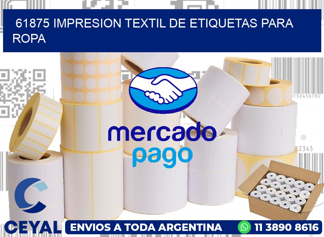 61875 IMPRESION TEXTIL DE ETIQUETAS PARA ROPA