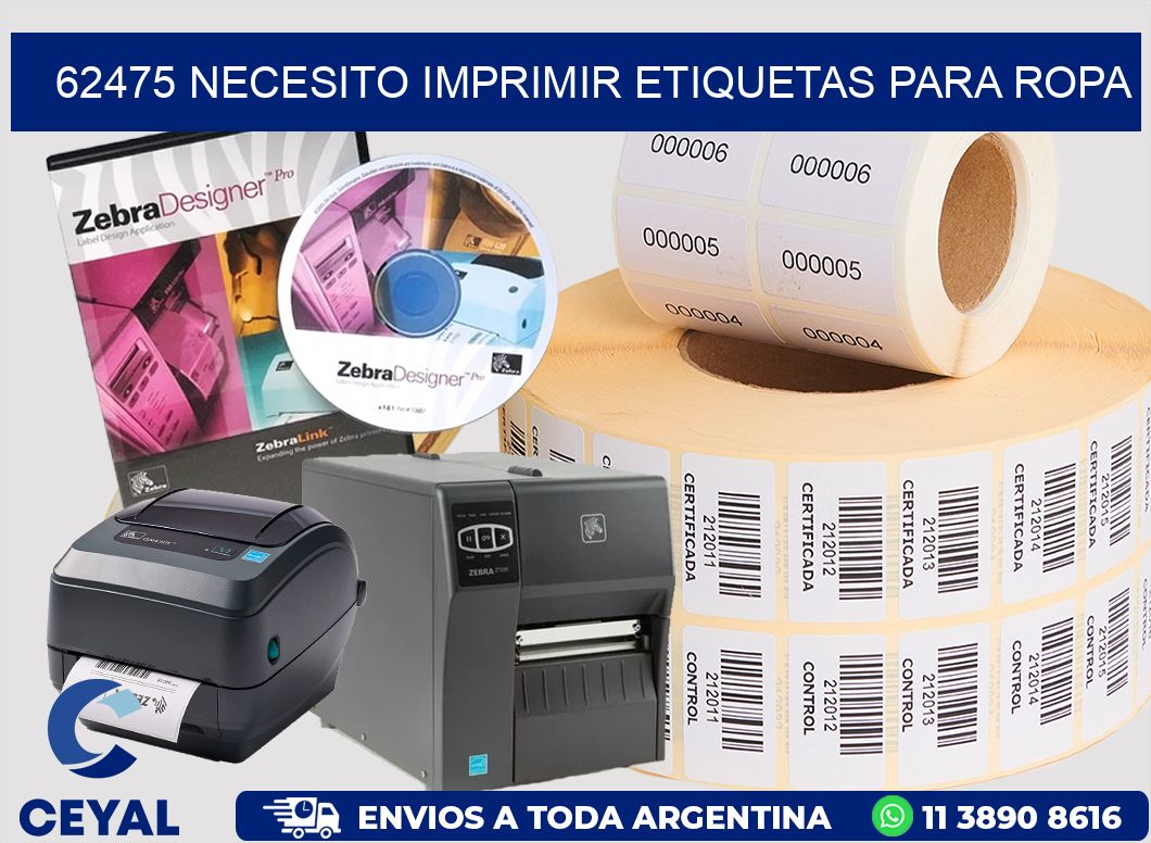62475 NECESITO IMPRIMIR ETIQUETAS PARA ROPA