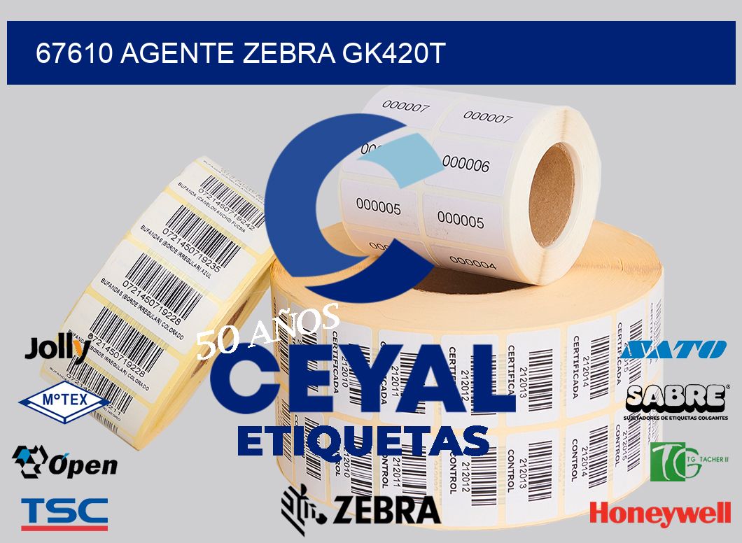 67610 AGENTE ZEBRA GK420T