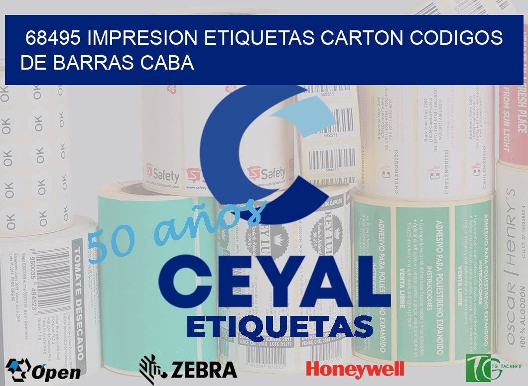 68495 IMPRESION ETIQUETAS CARTON CODIGOS DE BARRAS CABA