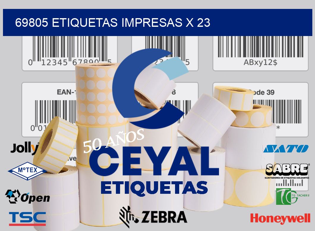 69805 Etiquetas impresas x 23