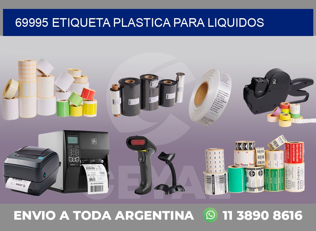 69995 ETIQUETA PLASTICA PARA LIQUIDOS