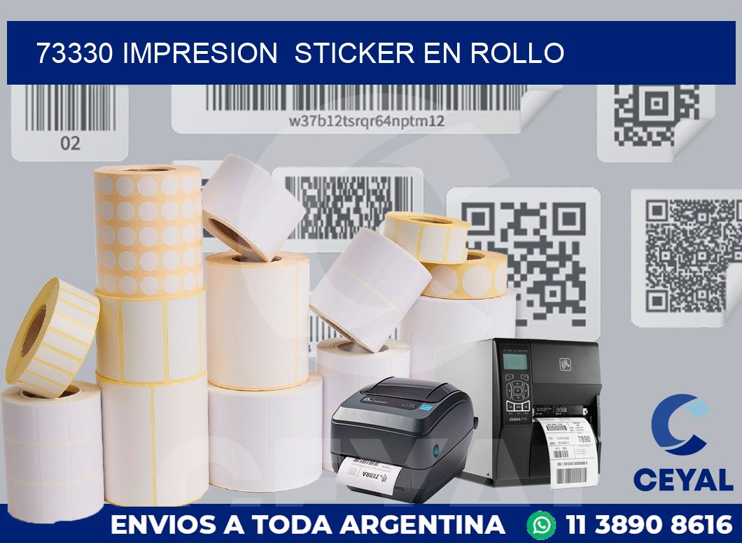 73330 impresion  sticker en rollo