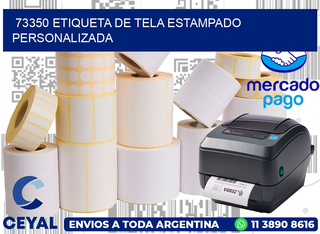 73350 ETIQUETA DE TELA ESTAMPADO PERSONALIZADA