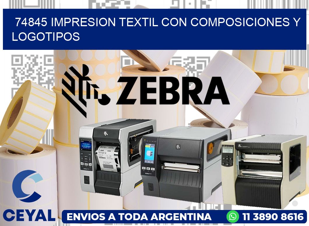 74845 IMPRESION TEXTIL CON COMPOSICIONES Y LOGOTIPOS