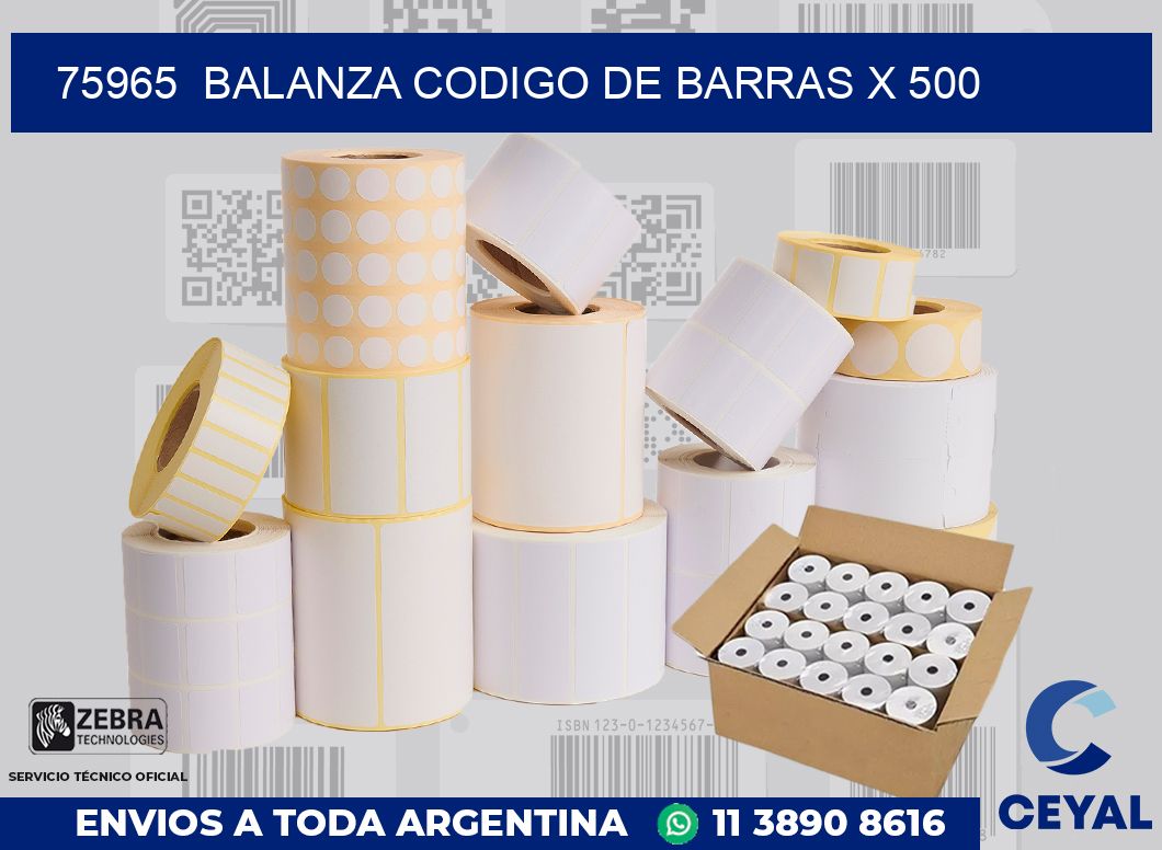 75965  balanza codigo de barras x 500