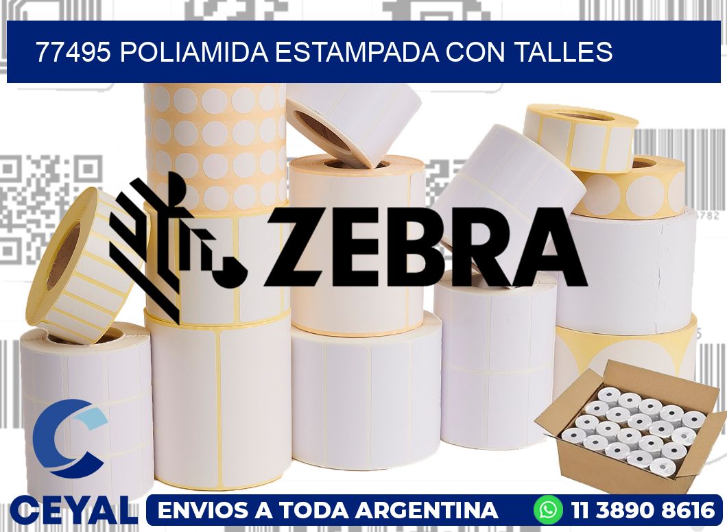 77495 POLIAMIDA ESTAMPADA CON TALLES