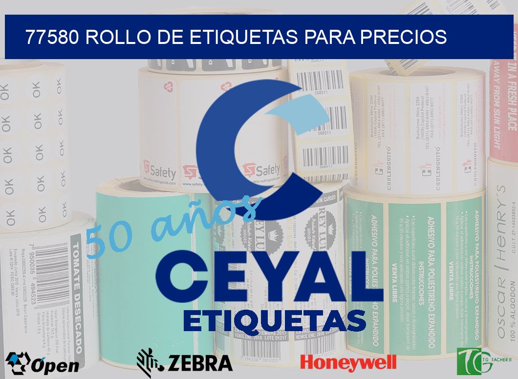 77580 ROLLO DE ETIQUETAS PARA PRECIOS