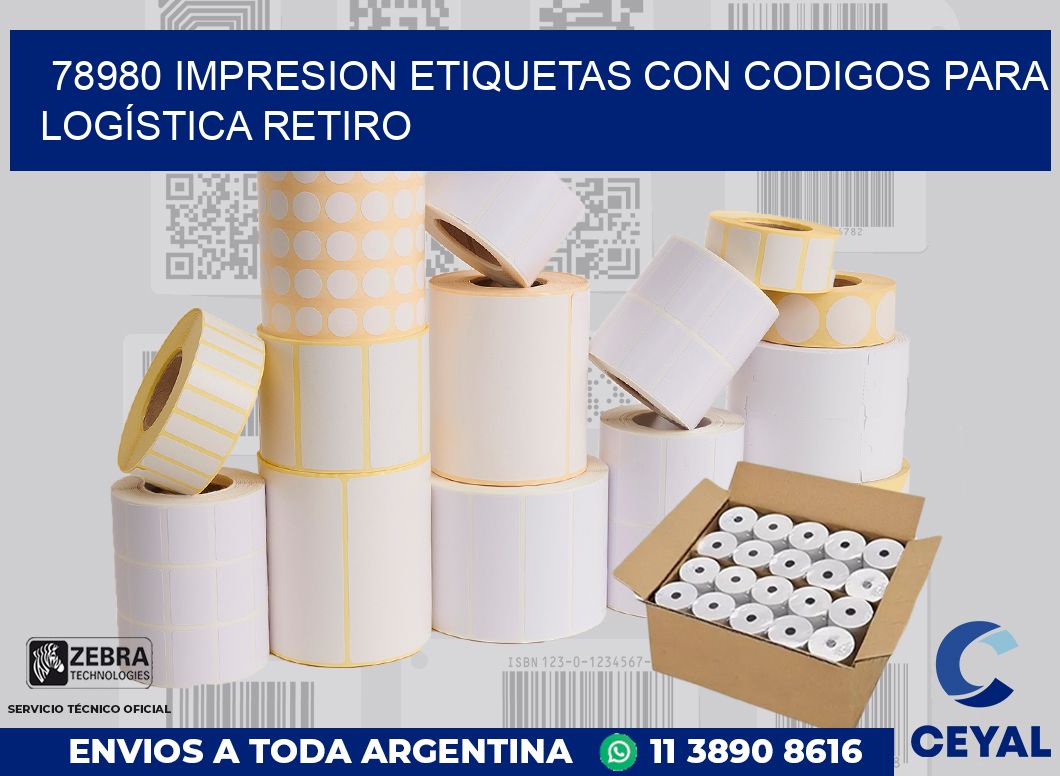 78980 IMPRESION ETIQUETAS CON CODIGOS PARA LOGÍSTICA RETIRO