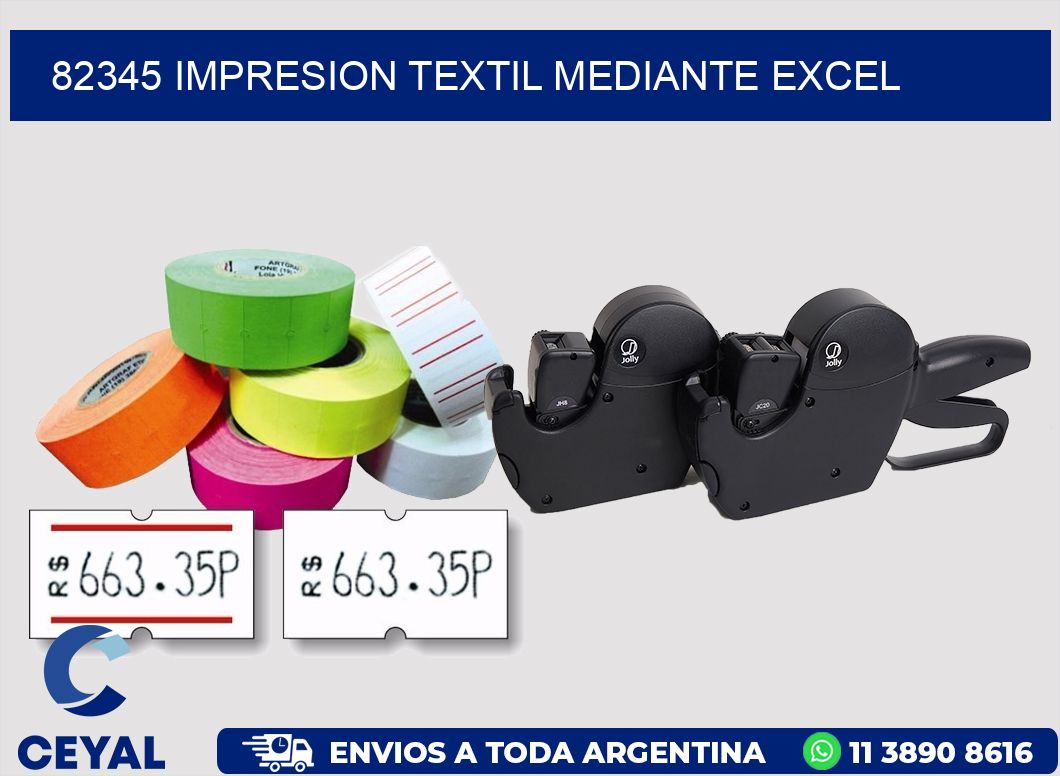 82345 IMPRESION TEXTIL MEDIANTE EXCEL