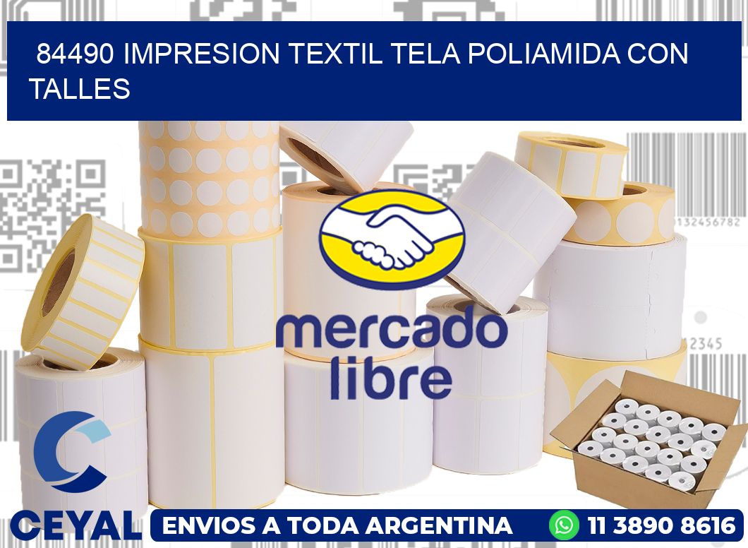 84490 IMPRESION TEXTIL TELA POLIAMIDA CON TALLES