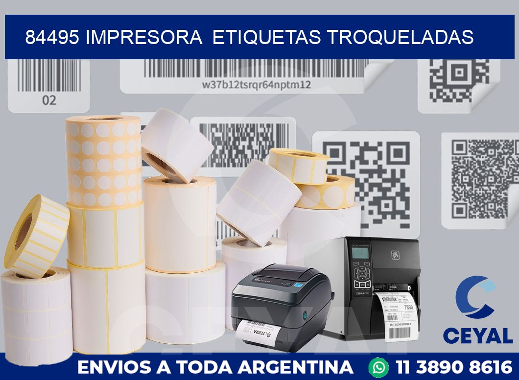 84495 impresora  etiquetas troqueladas