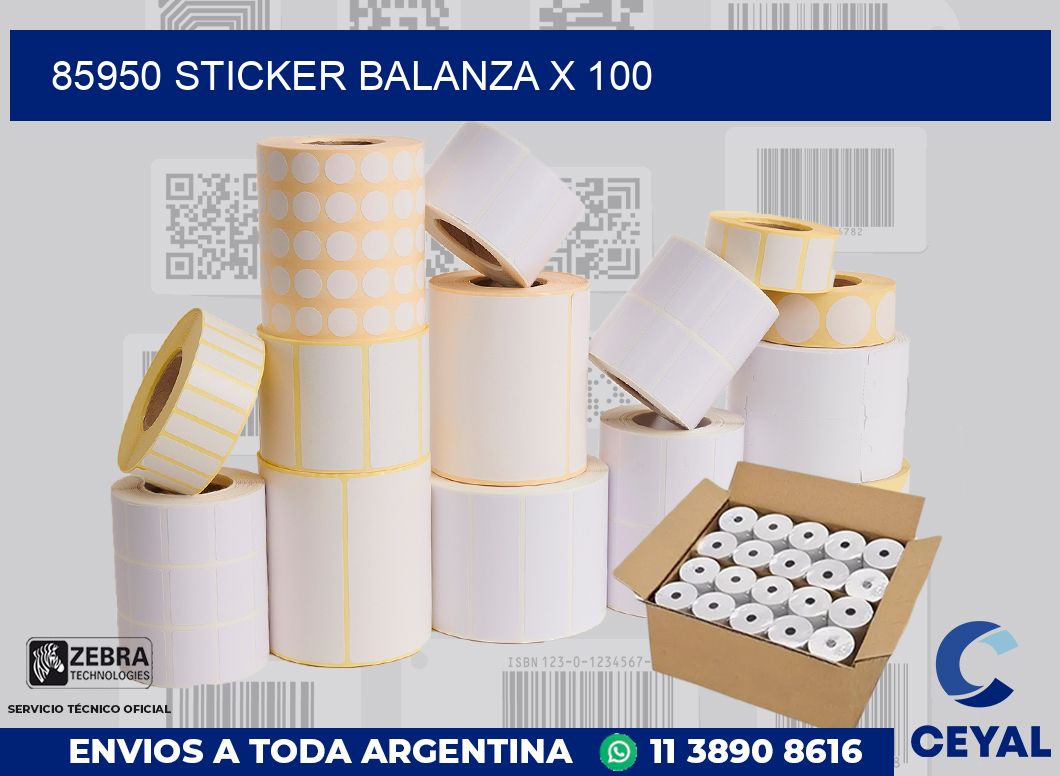 85950 sticker balanza x 100