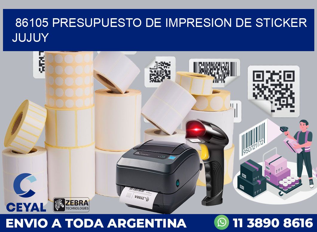 86105 PRESUPUESTO DE IMPRESION DE STICKER JUJUY
