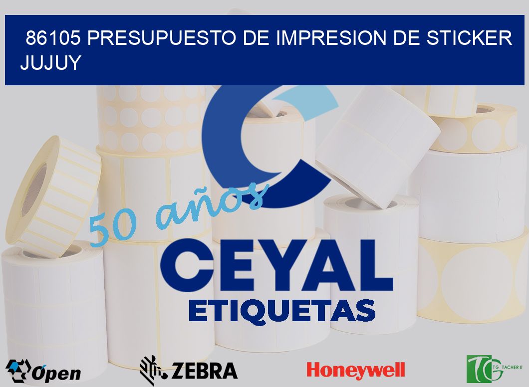 86105 PRESUPUESTO DE IMPRESION DE STICKER JUJUY