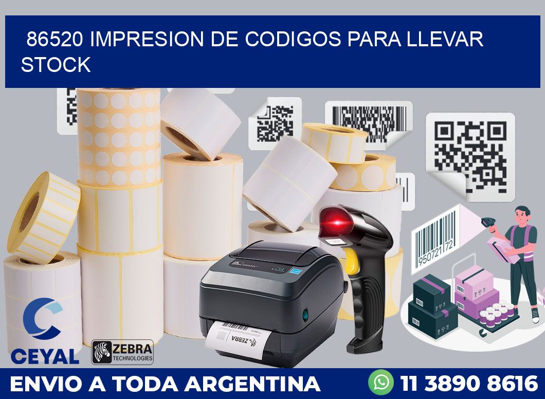 86520 IMPRESION DE CODIGOS PARA LLEVAR STOCK