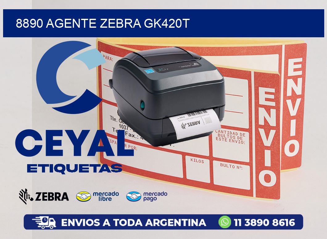 8890 AGENTE ZEBRA GK420T