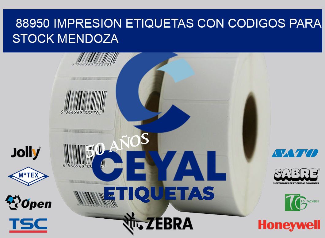 88950 IMPRESION ETIQUETAS CON CODIGOS PARA STOCK MENDOZA