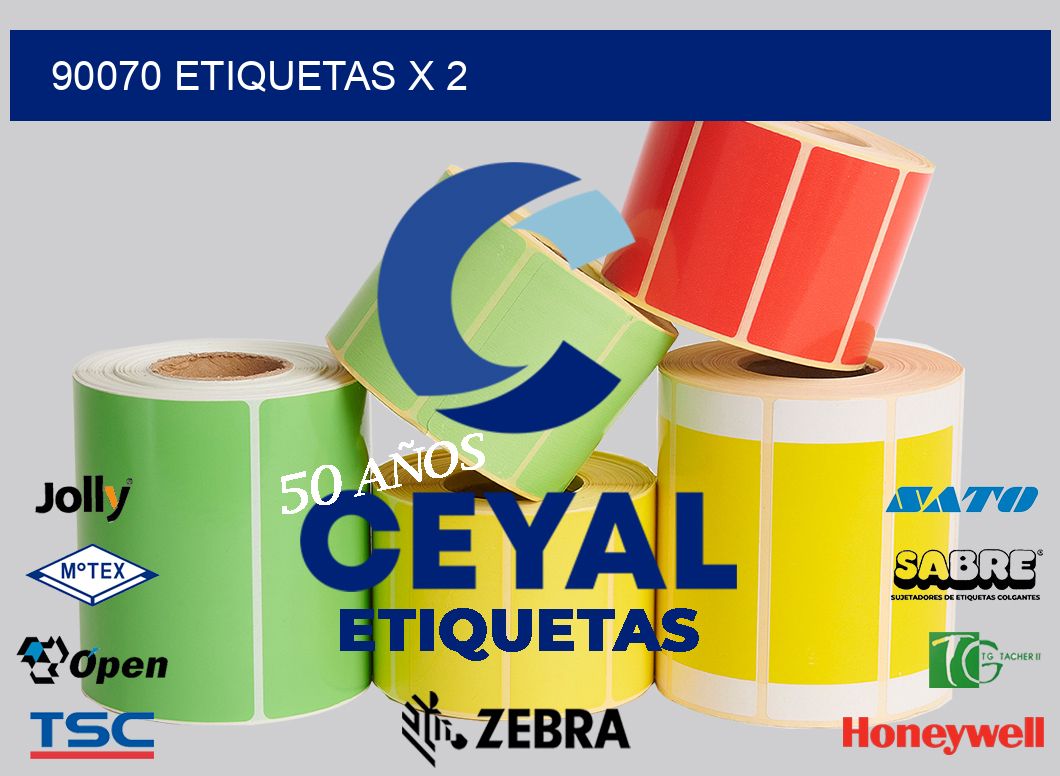 90070 Etiquetas x 2