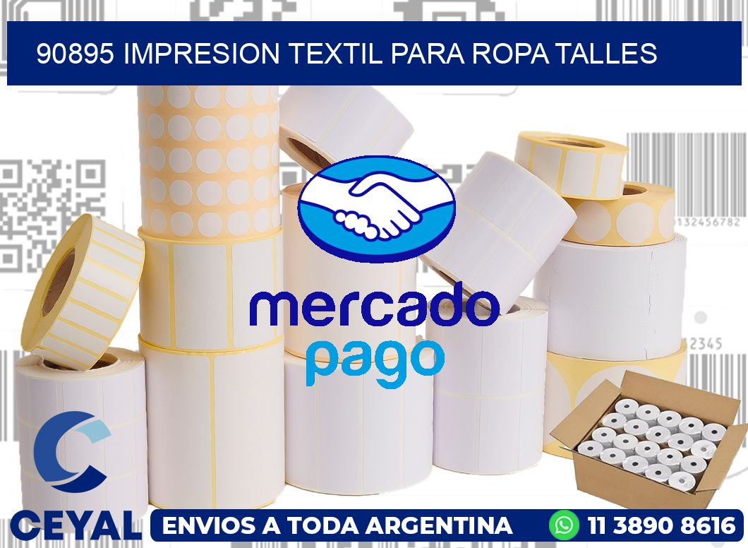 90895 IMPRESION TEXTIL PARA ROPA TALLES