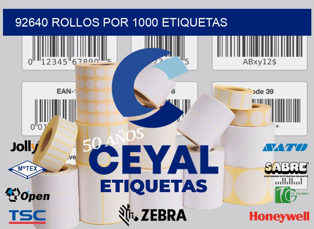 92640 Rollos por 1000 etiquetas