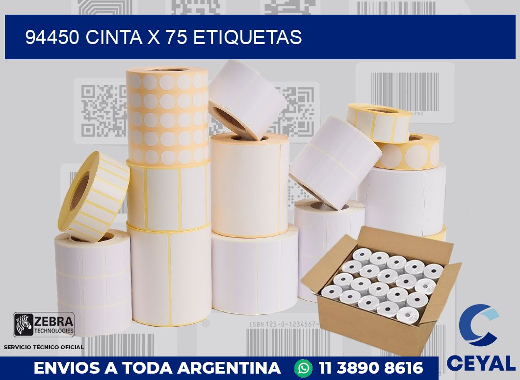 94450 cinta x 75 etiquetas