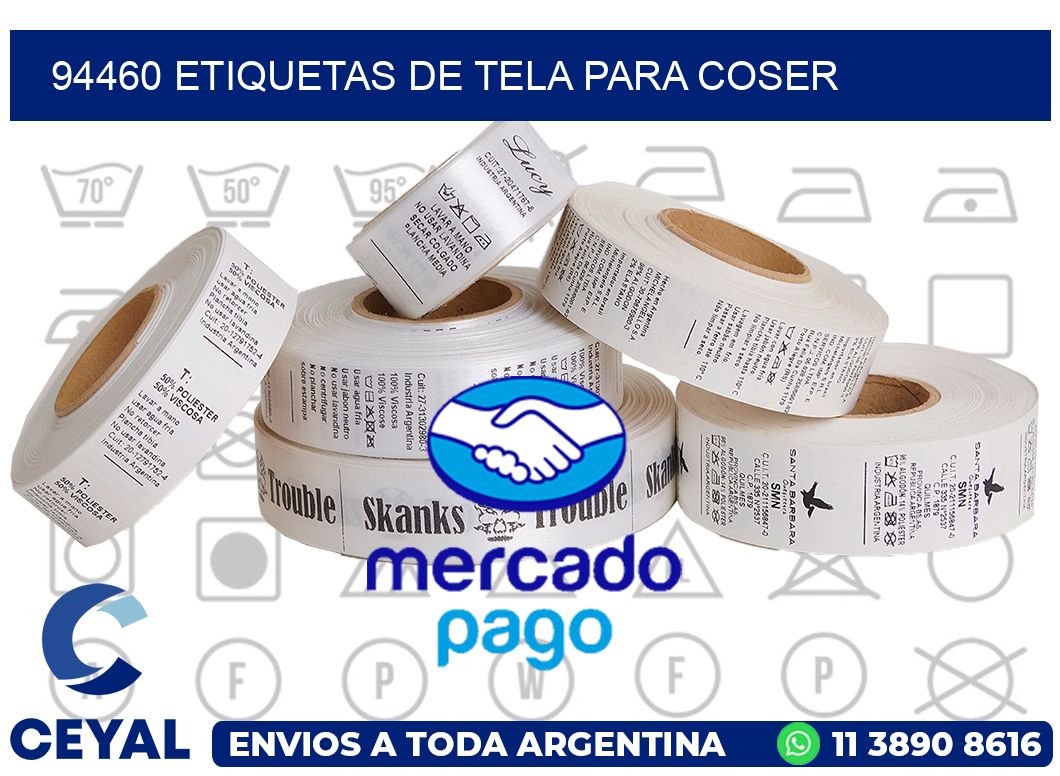 94460 ETIQUETAS DE TELA PARA COSER