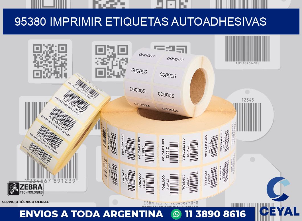 95380 IMPRIMIR ETIQUETAS AUTOADHESIVAS