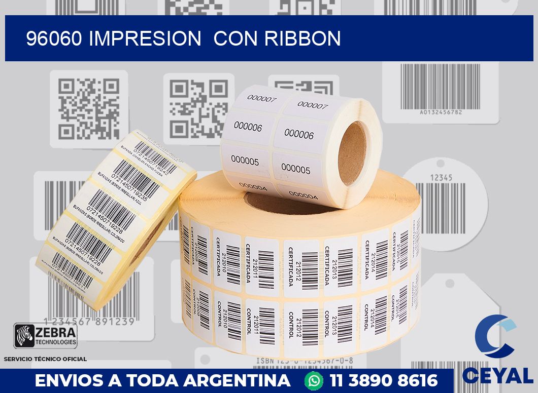 96060 impresion  con ribbon