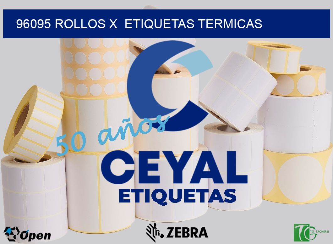 96095 Rollos x  etiquetas termicas