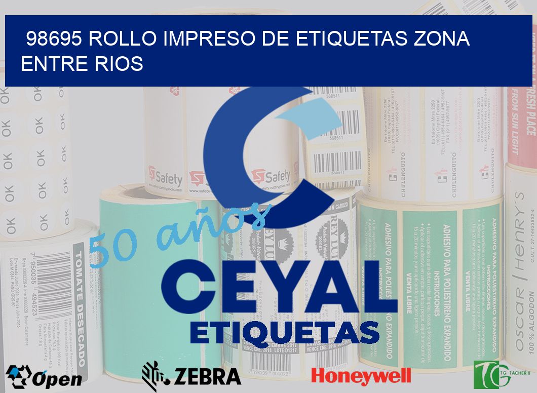 98695 ROLLO IMPRESO DE ETIQUETAS ZONA ENTRE RIOS