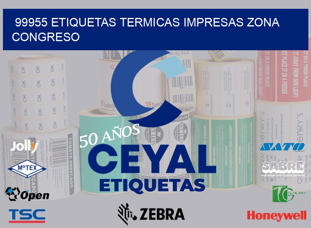 99955 ETIQUETAS TERMICAS IMPRESAS ZONA CONGRESO