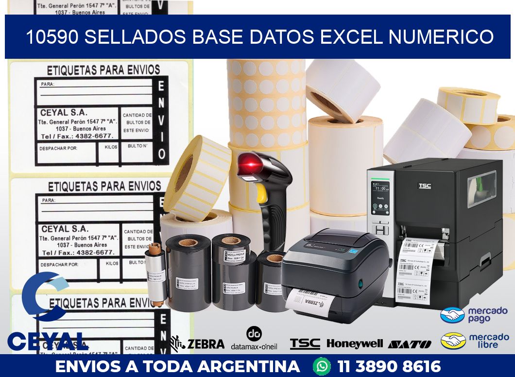 10590 sellados base datos excel numerico