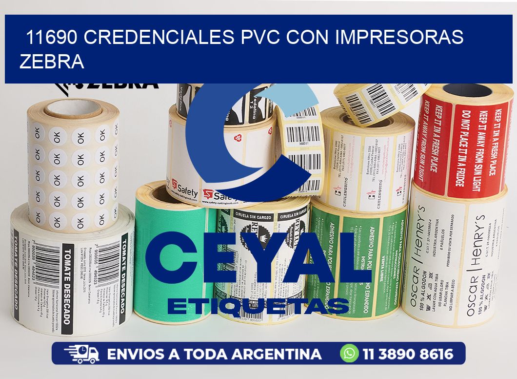 11690 CREDENCIALES PVC CON IMPRESORAS ZEBRA