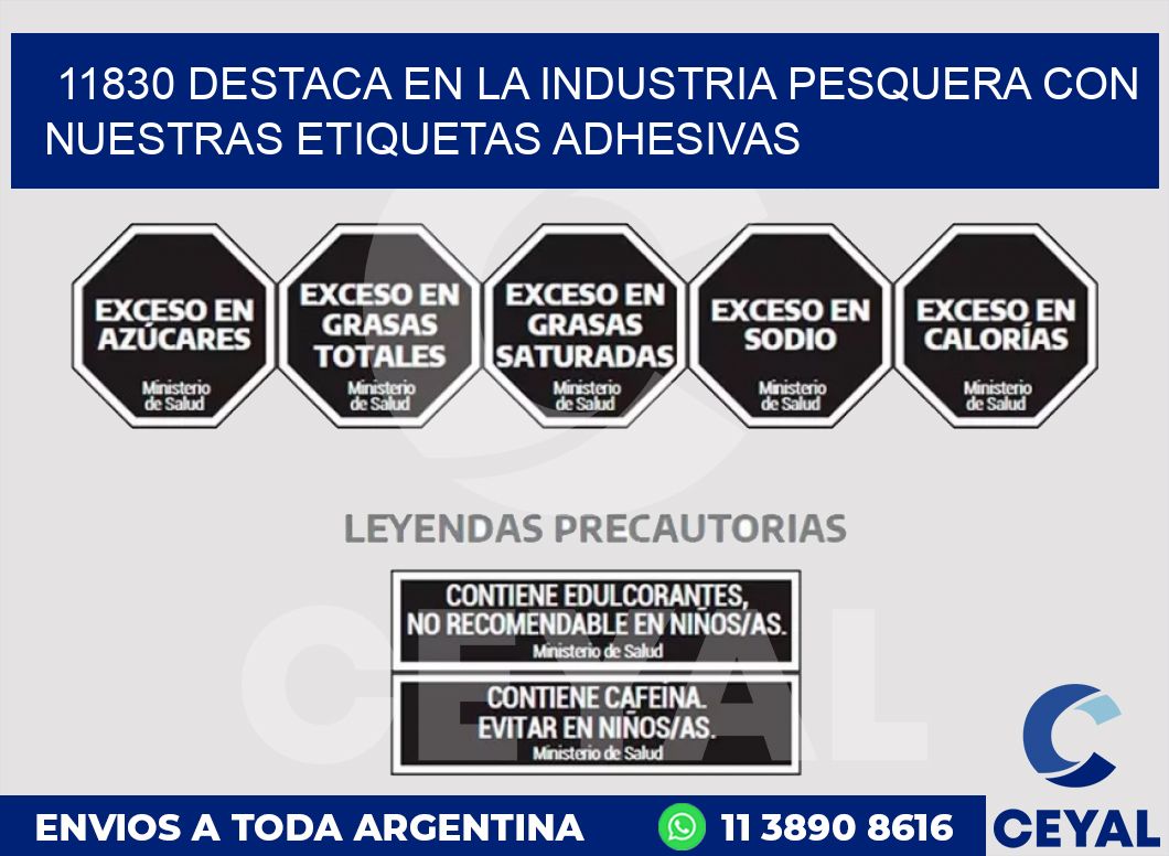 11830 DESTACA EN LA INDUSTRIA PESQUERA CON NUESTRAS ETIQUETAS ADHESIVAS
