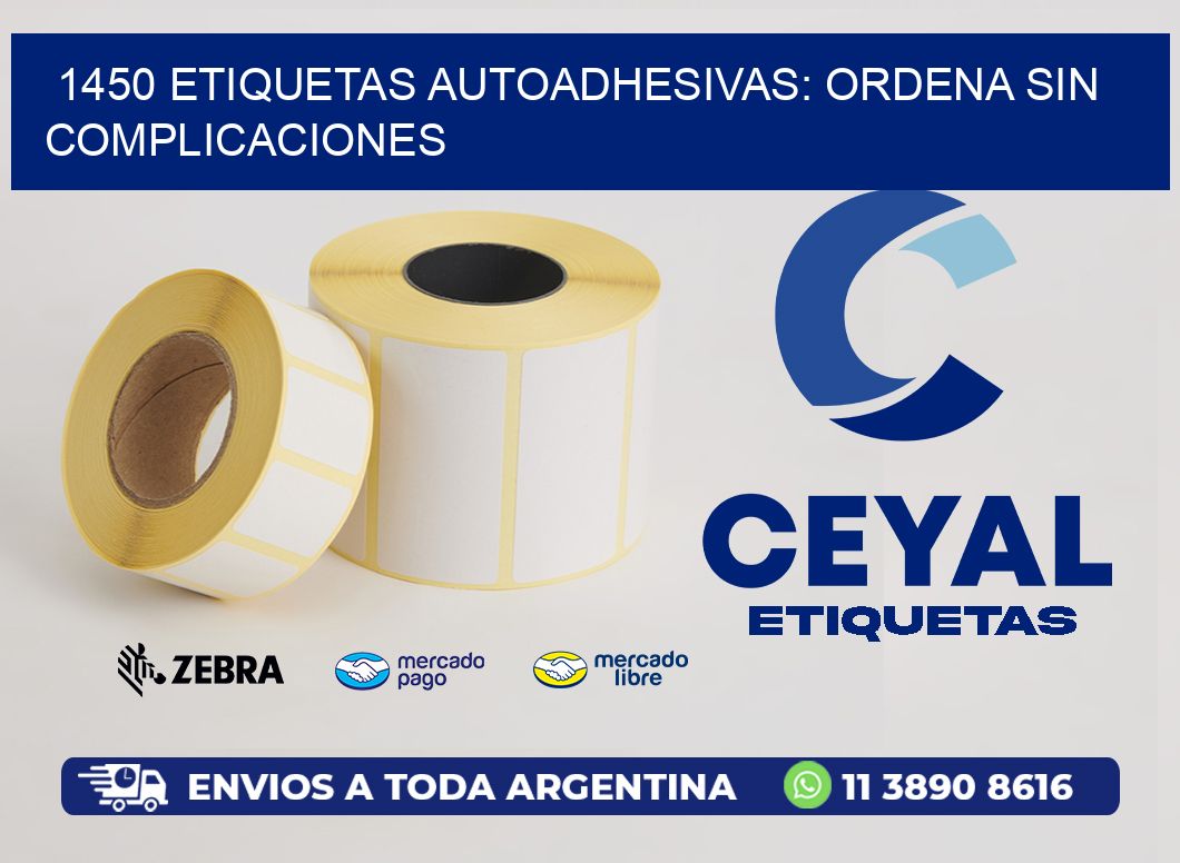 1450 Etiquetas Autoadhesivas: Ordena sin Complicaciones
