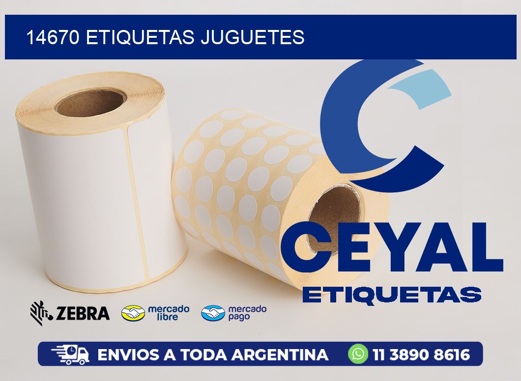 14670 etiquetas juguetes