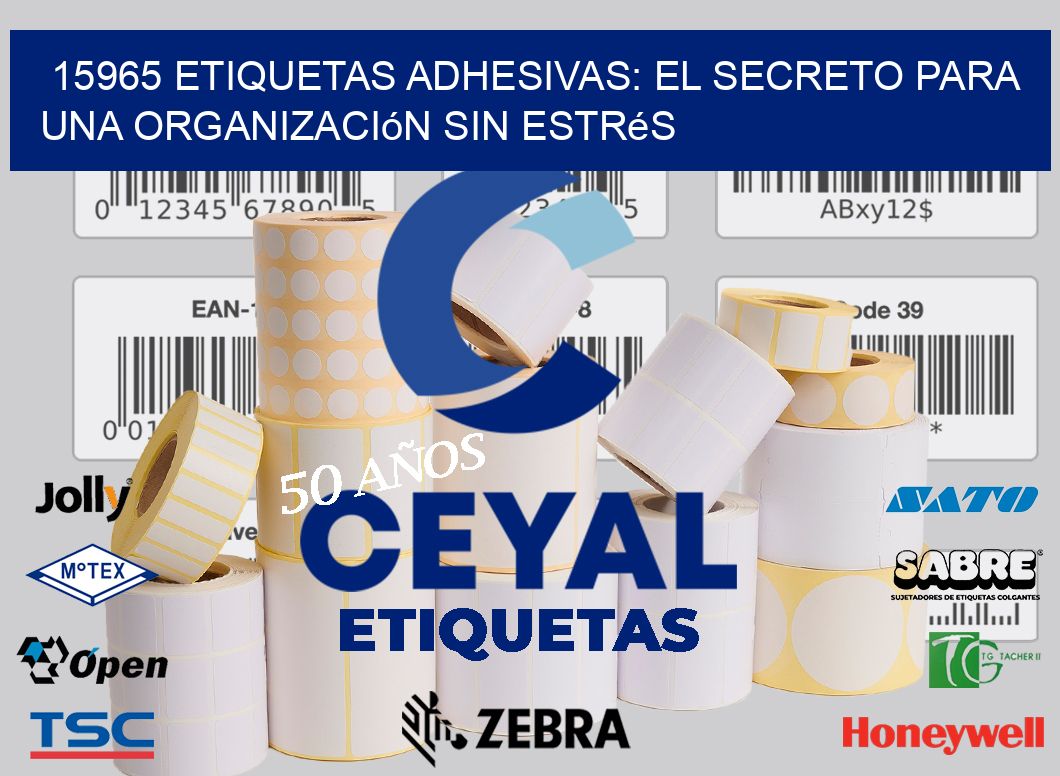 15965 Etiquetas Adhesivas: El Secreto para una Organización sin Estrés