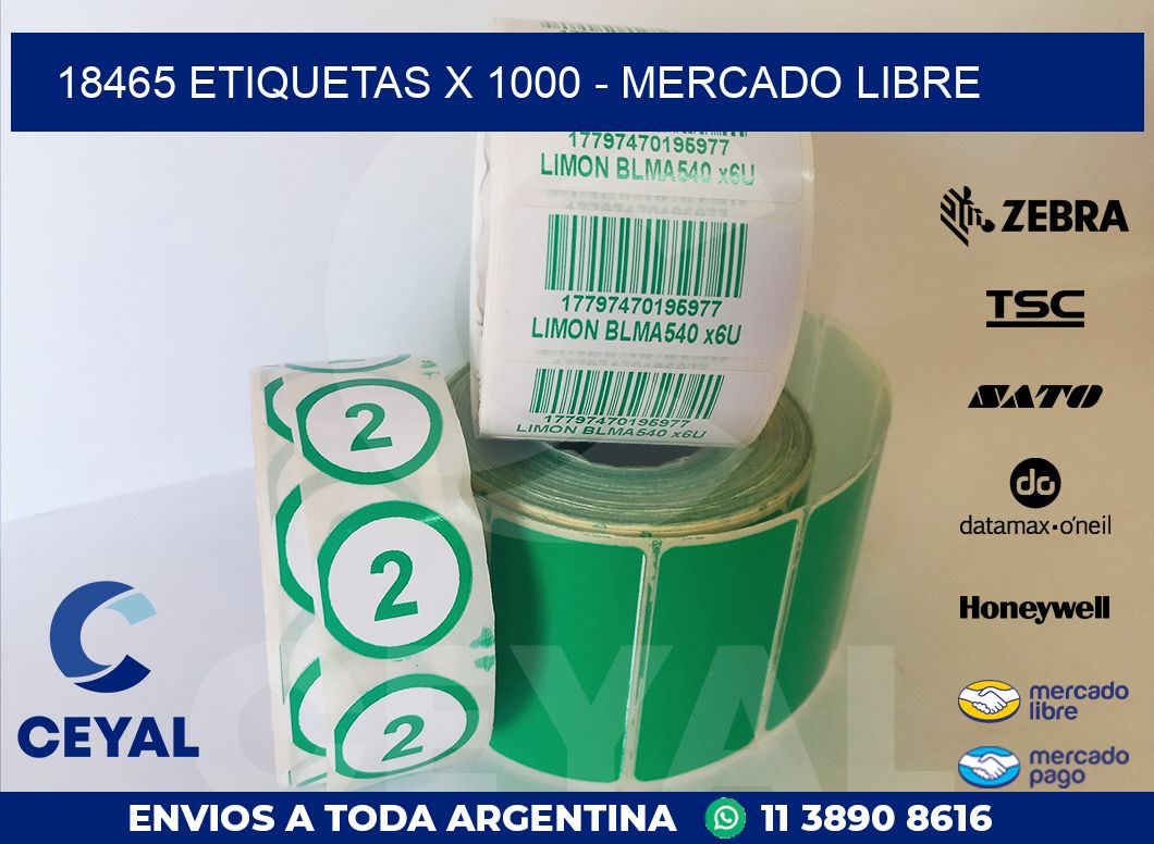 18465 ETIQUETAS X 1000 – MERCADO LIBRE