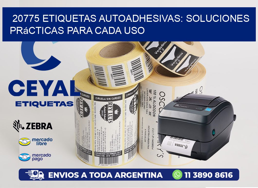 20775 Etiquetas Autoadhesivas: Soluciones Prácticas para Cada Uso